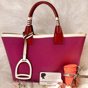 HERMES Steeple 25 Tote Bag in Rose Pourpre